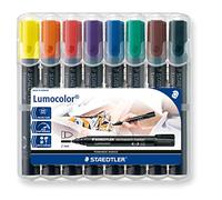 Staedtler Lot de 8 marqueurs 352 WP8 - Lumocolor - À pointe ogive - 2 mm - 8er Box