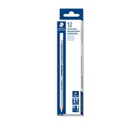 Staedtler Crayons Lumocolor Omnichrom blancs non permanents effaçables à sec et à l'eau Boîte 12