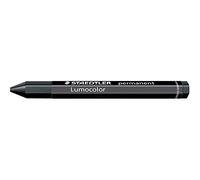 STAEDTLER Lumocolor 236 Omnigraph craies - noir, lot de 12 | Craie universelle résistante à l’eau, 12 mm - marquages couvrants sur bois, métal, verre & pierre - Art.-Nr. 236-9