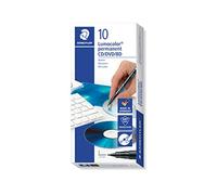 STAEDTLER Lumocolor 310 Marqueur CD/DVD - noir, lot de 10, 0,4 mm | Encre indélébile super fine - marquage permanent sûr des CD, DVD & Blu-ray - Art.-Nr. 310 CDS-9