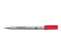 STAEDTLER Feutres Lumocolor non permanents S Rouge 10 pièces