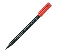 Staedtler Marqueur indélébile 313-2 Pointe ogive Rouge – Lot de 10
