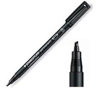 Staedtler - LumoColor 314 - Feutre Permanent Pointe Biseautée 1 à 2,5 mm Noir