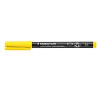 Staedtler Lumocolor 317 - Feutre Permanent Pointe Moyenne 1 Mm Jaune | Marqueur permanent pour films, résistant à l'eau et aux frottements, pour toutes surfaces - Réf. 317-1