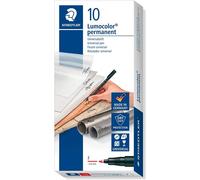 Staedtler Lumocolor 318-2 marqueur indélébile Pointe ogive Rouge 10 pièce(s)