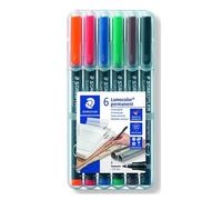 STAEDTLER Lumocolor 318 fin B/6, coffret de stylos variés