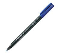 Staedtler Marqueur permanent Lumocolor 318-3 – Pointe ogive 0,6 mm Bleu – Lot de 10