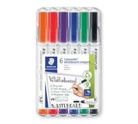 STAEDTLER 341WP6 - Marqueur pour tableau blanc, 1 à 2 mm, 6 couleurs