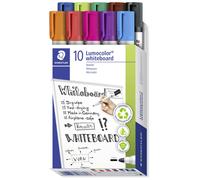 Staedtler Lumocolor 351 351 B10 Marqueur tableau blanc rouge, orange, lilas, bleu, vert, marron, noir, vert clair, bleu clair