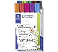 Marqueur effaçable rechargeable Staedtler Lumocolor pointe ogive 2 mm- Pochette de 10