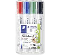 Staedtler Lumocolor 351 351 WP4 Marqueur tableau blanc noir, bleu, rouge, vert 4 pc(s)