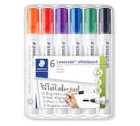 Staedtler Marqueur effaçable Lumocolor 351B pointe biseautée 2–5 mm couleurs assorties – Pochette 6
