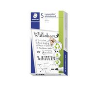 STAEDTLER Lumocolor 351 Feutre tableau blanc - noir, à l’unité, 2,0 mm | Encre effaçable à sec, séchage rapide, corps rechargeable - sans résidu, DRY SAFE - Art.-Nr. 351-9X