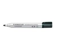 STAEDTLER Lumocolor 351 Feutre tableau blanc - noir, à l’unité, 2,0 mm | Encre effaçable à sec, séchage rapide, pointe ronde - s’efface sans résidu, DRY SAFE - Art.-Nr. 351-9 BKDA