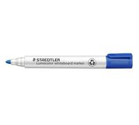 STAEDTLER Lumocolor 351 Feutres tableau blanc - bleu, lot de 10, 2,0 mm | Encre effaçable à sec, séchage rapide, pointe ronde - s’efface sans résidu, DRY SAFE - Art.-Nr. 351-3