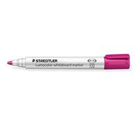 STAEDTLER LUMOCOLOR 351 ROTULADOR PARA PIZARRA - PUNTA REDONDA - TRAZO 2MM - CAPUCHON CON CLIP - COLOR ROSA