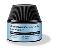 Staedtler Lumocolor 487 05 - Flacon Recharge 20 Ml Pour Feutre Effaçable À Sec 305 Bleu