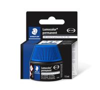 Staedtler Lumocolor 487 17 - Flacon Recharge 15 Ml Pour Feutres Permanents 313/314/317/318 Bleu