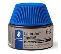Staedtler Lumocolor 488 56 - Flacon Recharge 30 Ml Pour Marqueur Tableau Papier 356 Bleu