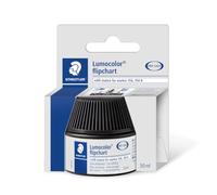 Staedtler Lumocolor 488 56 - Flacon Recharge 30 Ml Pour Marqueur Tableau Papier 356 Noir