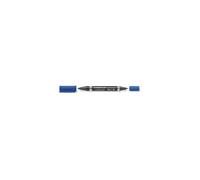 Staedtler Lumocolor Duo - Marqueur Double Pointe - Permanent - Bleu - 1.5 Mm / 0.6 Mm - Moyen / Fin