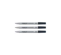 Staedtler - Lumocolor - Feutre Pour Rétroprojection - Pointe Moyenne - Encre Soluble Noire - Lot De 10