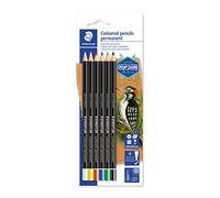 Staedtler Crayon marqueur Lumocolor Glasochrom permanent – 6 couleurs (blister)