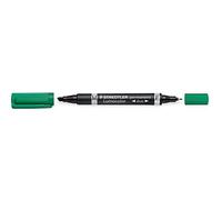 Staedtler Lumocolor Lot de 10 Marqueurs permanents duos Vert