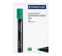 Staedtler Lumocolor Lot de 10 Marqueurs permanents toutes surfaces Vert