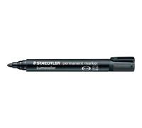 Staedtler Marqueur permanent rechargeable Lumocolor 352 pointe ogive 2 mm noir