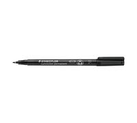 Staedtler Lumocolor Marqueur permanent Lumocolor 318 pointe ogive fine 0.6 mm - Noir