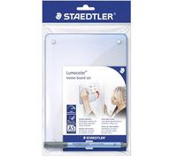 Staedtler Kit tableau mémo Lumocolor 641 MB A5 – feuille amovible transparente, feutre effaçable