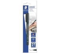 Staedtler Lumocolor Permanent 313 Marqueur permanent à pointe fine - Ligne 0,4 mm - Pour presque toutes les surfaces - Séchage rapide - Couleur noire G