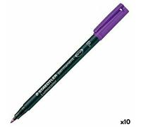 Staedtler Lumocolor Permanent 318 F - Violet - 10 pcs