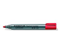 Staedtler Lumocolor Pointe ogive Rouge 1pièce(s) marqueur - Marqueurs (Rouge, Pointe ogive, Gris, Rouge, Polypropylène, 2 mm, Encre à base d'eau)