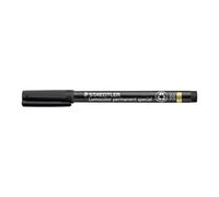 Staedtler Lumocolor Special, Feutres noirs indélébiles à pointe moyenne pour tout type d'applications, Résistants aux UV et à l'eau, Boîte en carton avec 10 feutres moyens, 319 M-9 VE