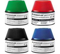 Staedtler Lumocolor Station de Recharge pour 351/351 B, 15 à 20 recharges, 4 Couleurs : Bleu, Rouge, Vert, Noir
