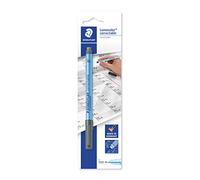 STAEDTLER Lumocolor Stylo à film correctable, encre à faible odeur, effaçable à sec, rechargeable, noir, largeur de ligne F, stylo sur carte blister, 305 F-9 BK