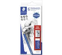 Staedtler Lumograph 61 100 C6 Set de crayons à papier Dureté: 6B, 4B, 2B, B, HB, 2H 1 set