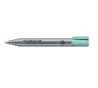 Staedtler Marqueur Lumocolor, turquoise, couleur intense, séchage rapide, encre à faible odeur, ne traverse pas le papier, 10 marqueurs pour tableau de conférence dans une boîte pliante, 356-54