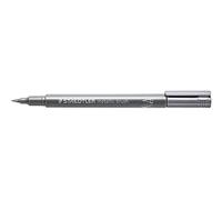 Staedtler Marqueur métallique, pointe pinceau, largeur de ligne 1-6 mm, couvrant sur papier clair et foncé, facile à nettoyer sur les surfaces lisses, 10 feutres, argenté 8321-81
