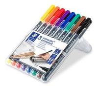 Staedtler - Marqueur permanent Lumocolor 313S - 0,4 mm - étui de 8 assortis