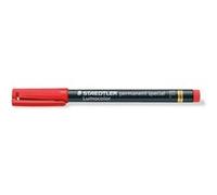 Staedtler Marqueur permanent Lumocolor spécial 319F – résistant à l'eau – rouge