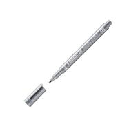 Staedtler Marqueur permanent métallisé – pointe ogive – indélébile, tous supports – argent