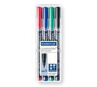 Staedtler Marqueur Permanent Lumocolor 317 Wp Assorti 4 Unités