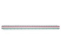 Staedtler Règle d'échelle Mars 561 Plastique 6 biseaux 1:20/1:25/1:50/1:75/1:100/1:125 - Blister