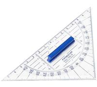 Staedtler Équerre 568 36 Mars – hypoténuse 16 cm, poignée, rapporteur intégré