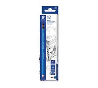 STAEDTLER Mars Lumograph, 100-12B - Crayons à dessin - Dureté 12B - Incroyablement résistant aux chocs - Qualité supérieure - Recette spéciale - Forme hexagonale - 12 crayons dans une boîte pliante