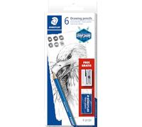 Staedtler Lumograph 61 100 C6 Set de crayons à papier Dureté: 6B, 4B, 2B, B, HB, 2H 1 set