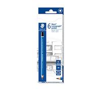 Staedtler Mars Lumograph Jumbo, Crayons à papier 6B gros module de haute qualité pour écriture et dessin, Étui carton avec 6 crayons 6B, 100J-6B VE